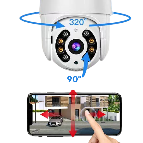 Camara de seguridad Wifi con cúpula de protección
