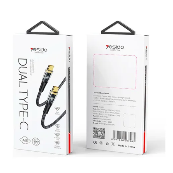 Cable Tipo C a Tipo C Alta Calidad