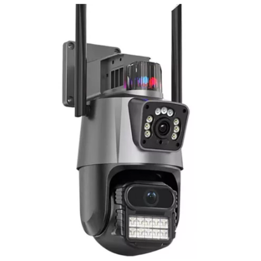 Camara De Seguridad para Exteriores de Doble Lente