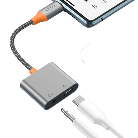 Adpatador Tipo C a Jack Audio y Tipo C