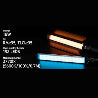 Varita de luz RGB de mano con paletas