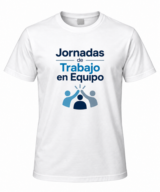 Polera blanca con estampado grande 10 unidades